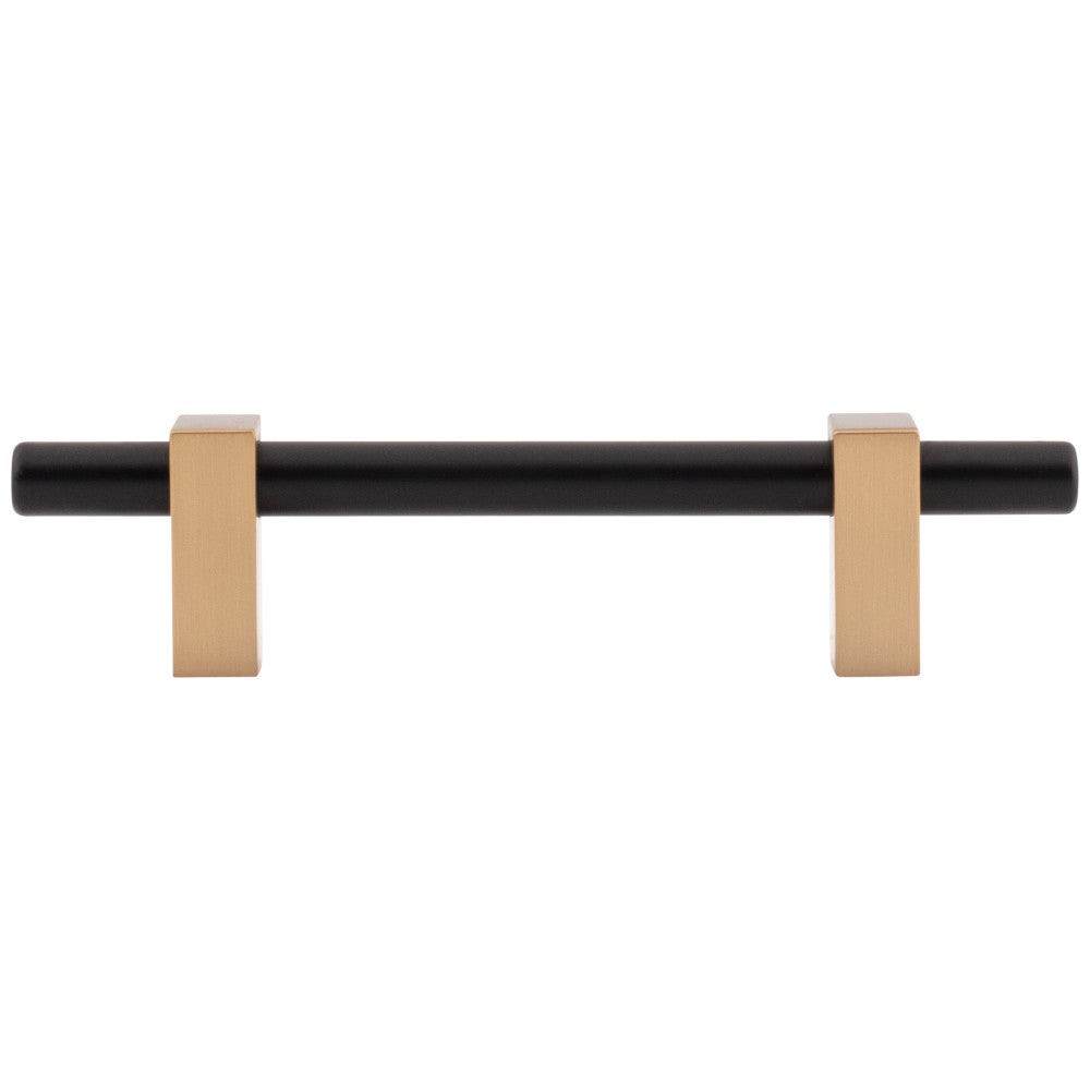 Hardware Resources 96 mm Center-to-Center Satin Nickel Larkin Cabinet Bar Pull