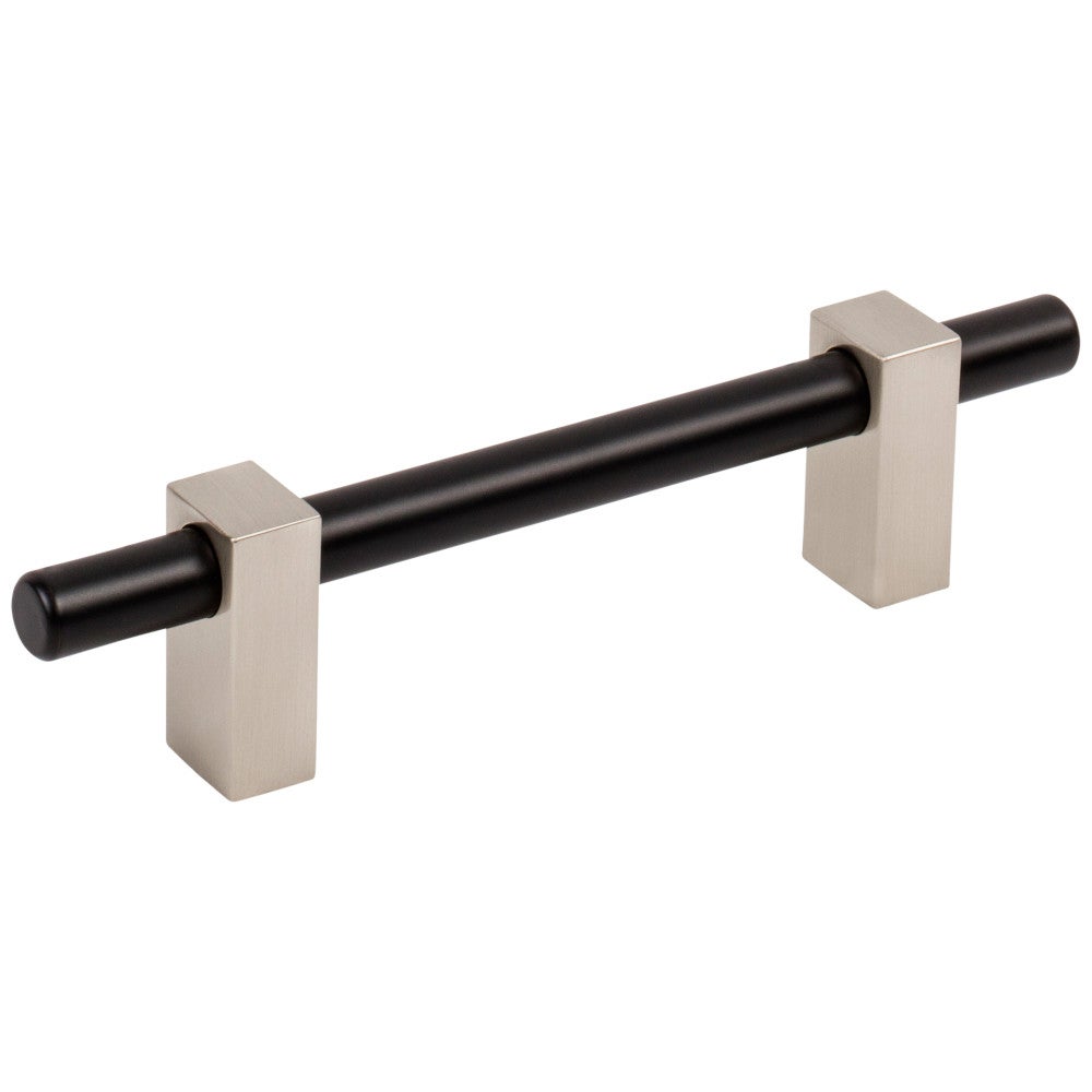 Hardware Resources 96 mm Center-to-Center Satin Nickel Larkin Cabinet Bar Pull