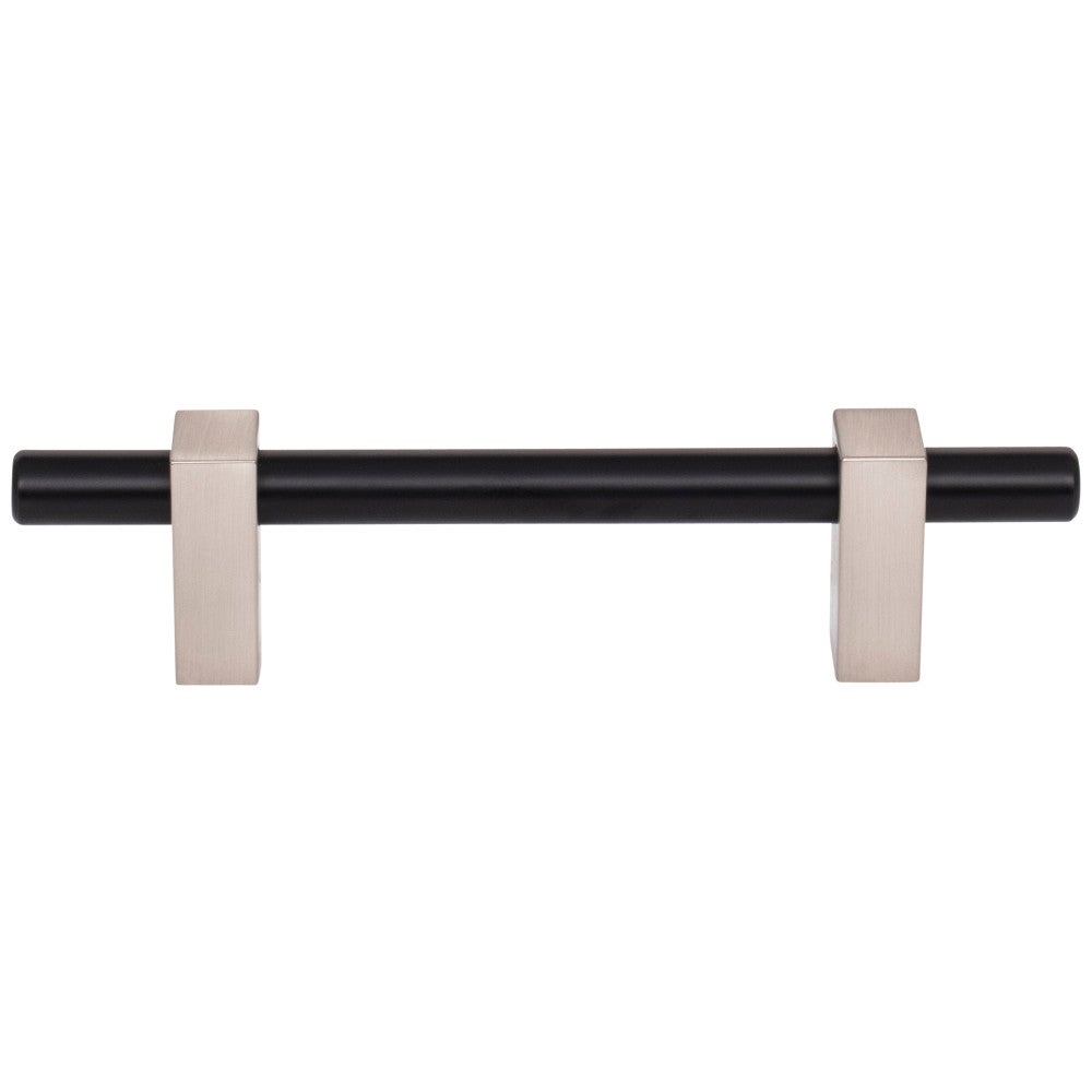 Hardware Resources 96 mm Center-to-Center Satin Nickel Larkin Cabinet Bar Pull