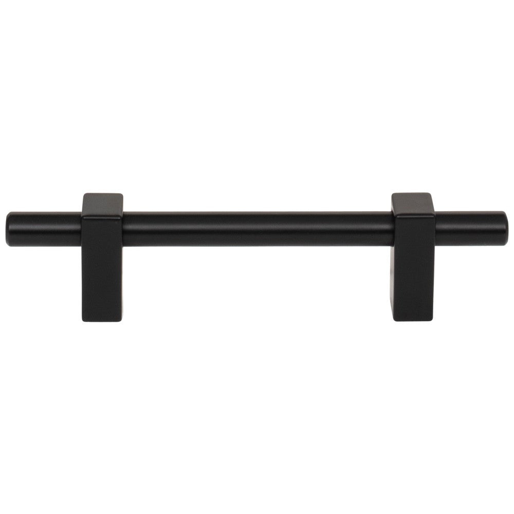 Hardware Resources 96 mm Center-to-Center Satin Nickel Larkin Cabinet Bar Pull