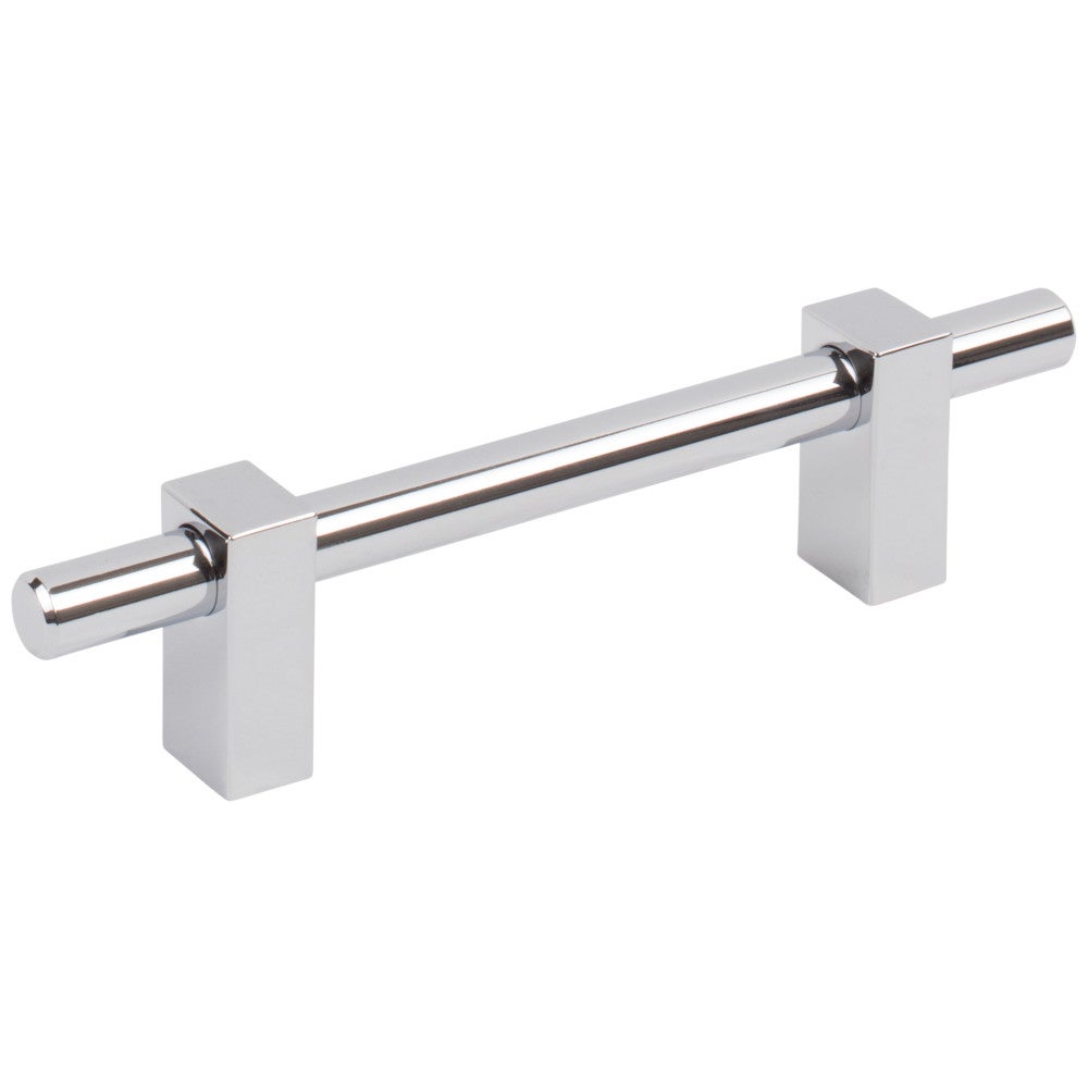 Hardware Resources 96 mm Center-to-Center Satin Nickel Larkin Cabinet Bar Pull