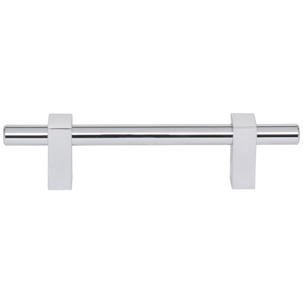 Hardware Resources 96 mm Center-to-Center Satin Nickel Larkin Cabinet Bar Pull