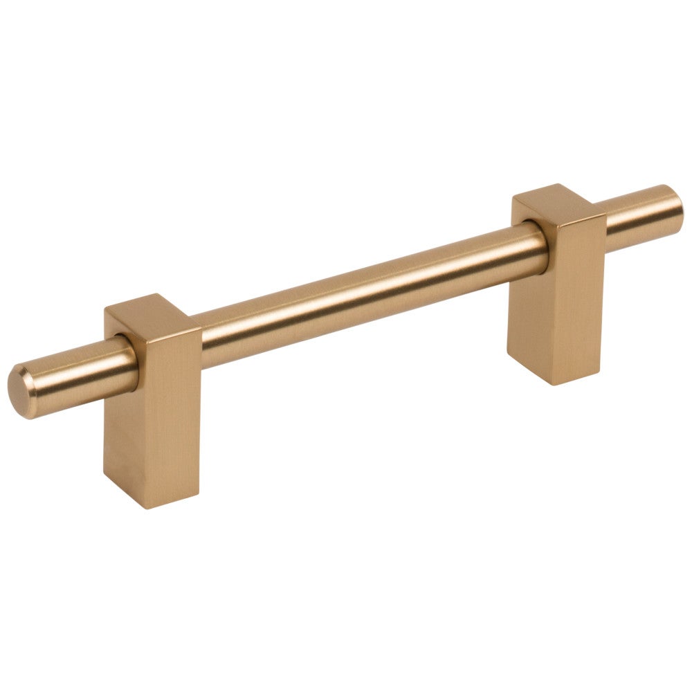 Hardware Resources 96 mm Center-to-Center Satin Nickel Larkin Cabinet Bar Pull