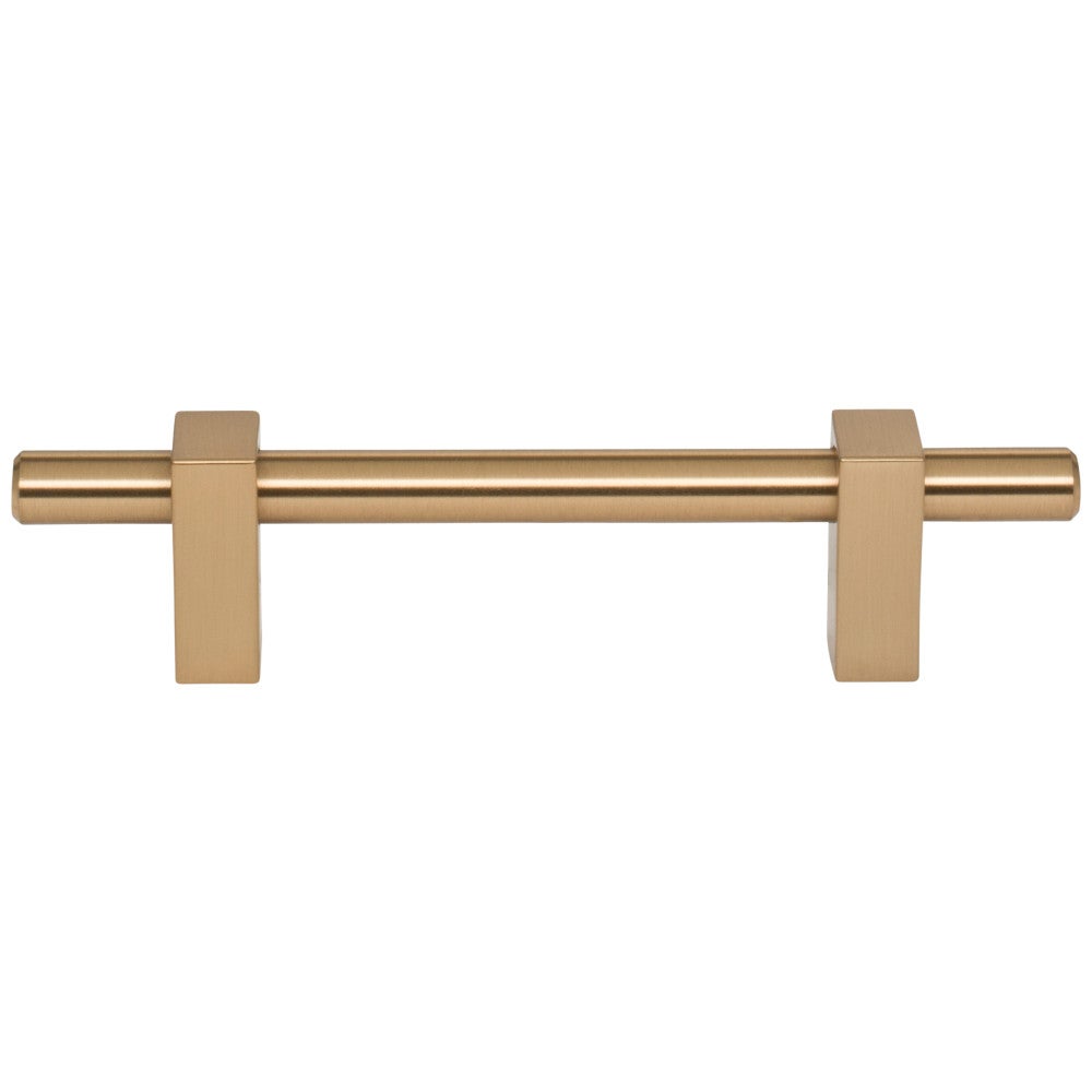Hardware Resources 96 mm Center-to-Center Satin Nickel Larkin Cabinet Bar Pull