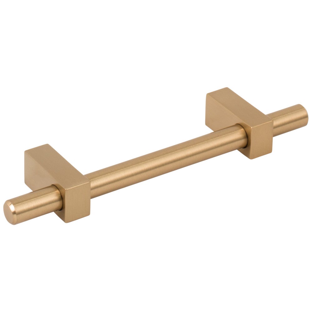 Hardware Resources 96 mm Center-to-Center Satin Nickel Larkin Cabinet Bar Pull