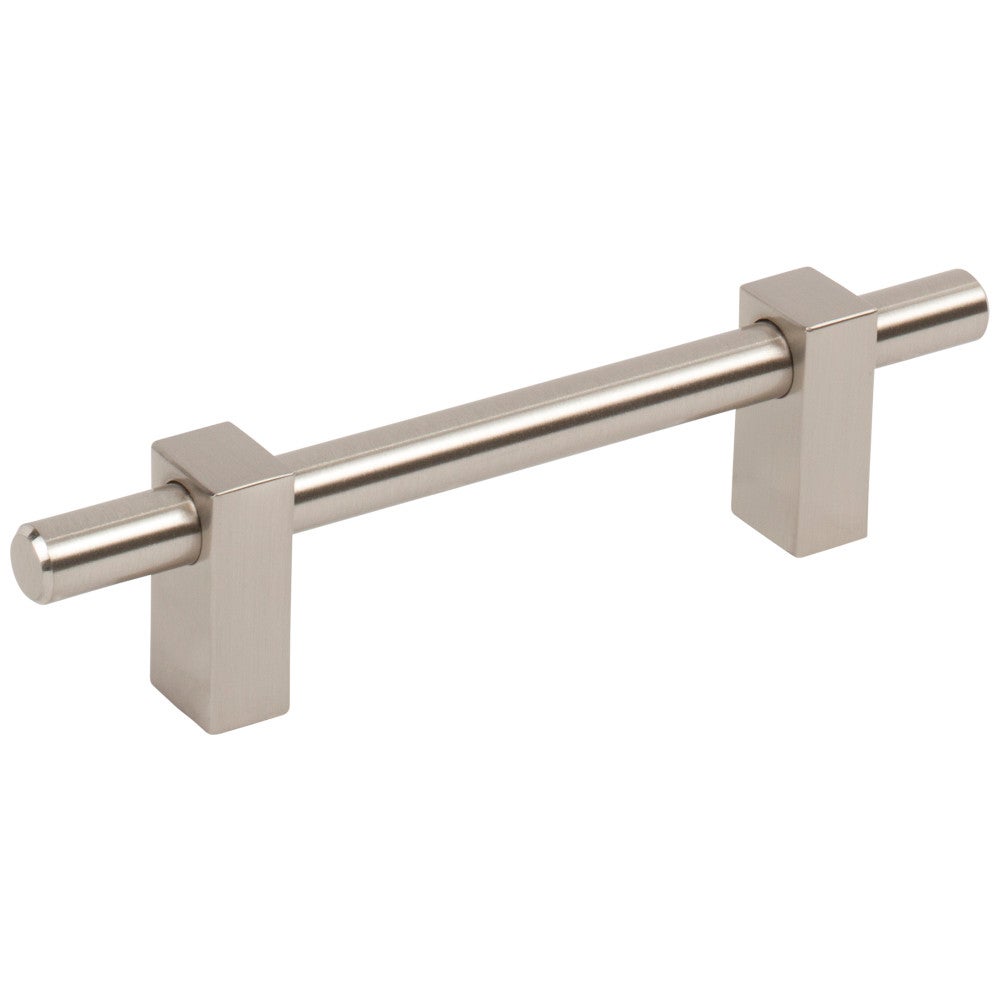 Hardware Resources 96 mm Center-to-Center Satin Nickel Larkin Cabinet Bar Pull