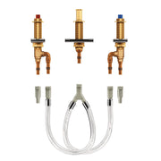 M-pact Two Handle Roman Tub Valve 10" Center 1/2" Crimp Ring Pex Cold Expansion Pex Connection