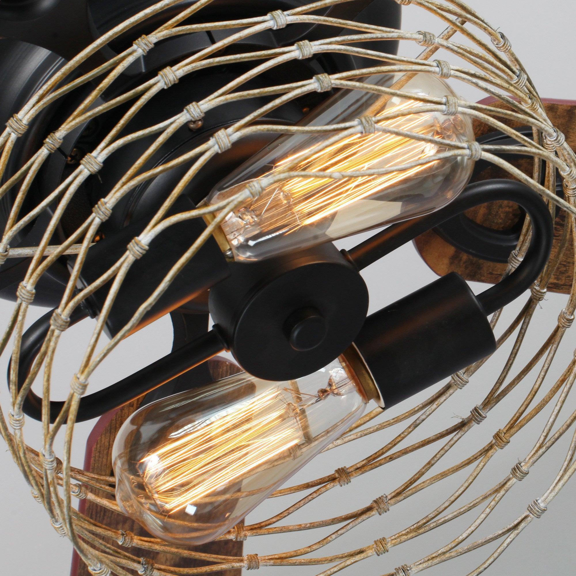 48" Athens Farmhouse Flush Mount Reversible Ceiling Fan with Lighting and Remote Control