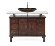 Chans Furniture Q136-8X 48" Benton Collection Verdana Vessel Sink Bathroom Vanity
