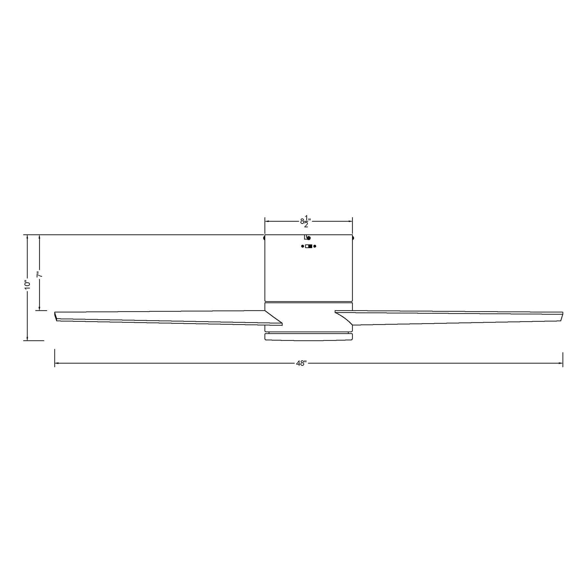 48" Kielah Farmhouse Flush Mount Reversible Ceiling Fan with Lighting and Remote Control