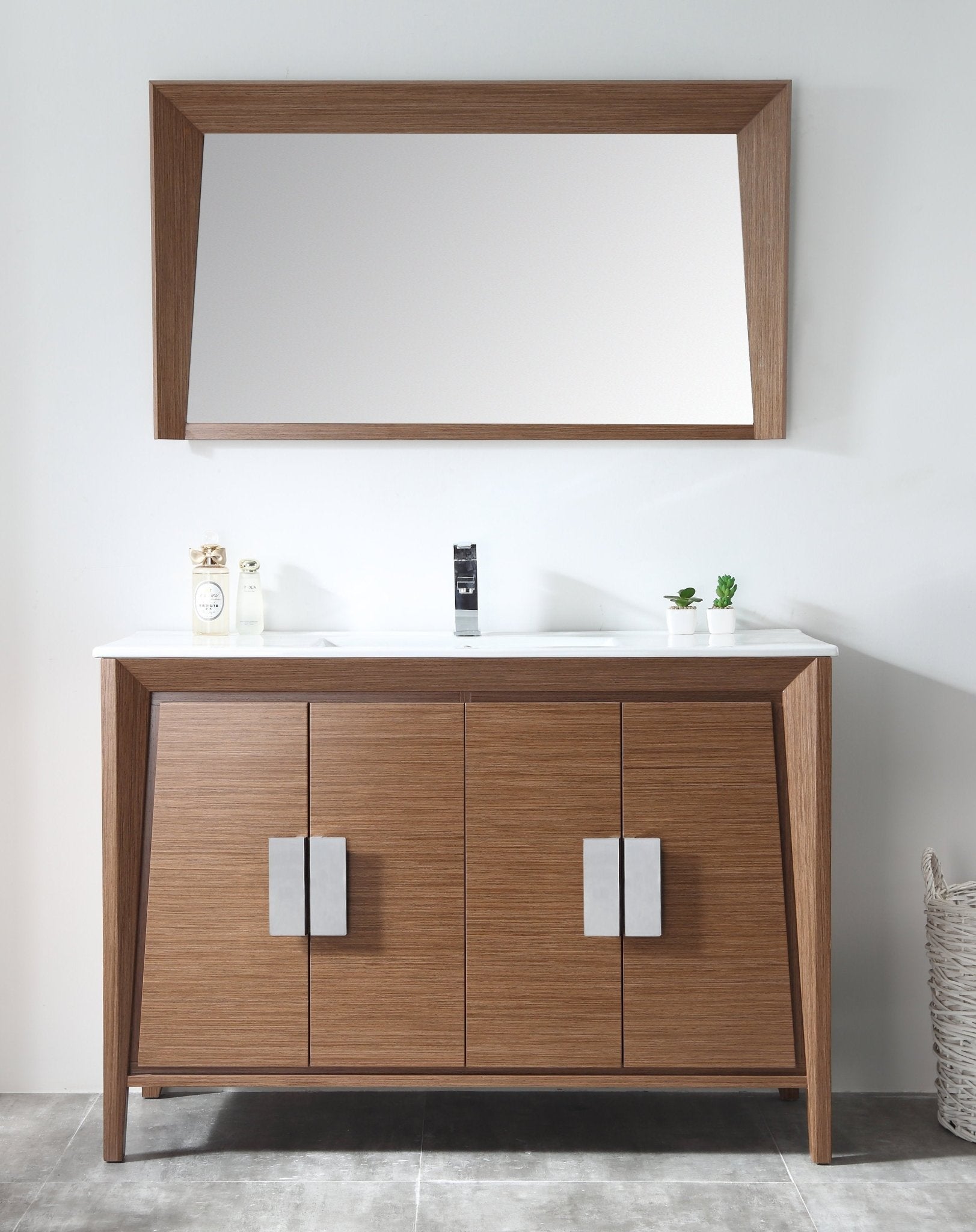 Chans Furniture CL-22WV47-ZI 48" Larvotto Light Wheat Color Modern Bathroom Sink Vanity