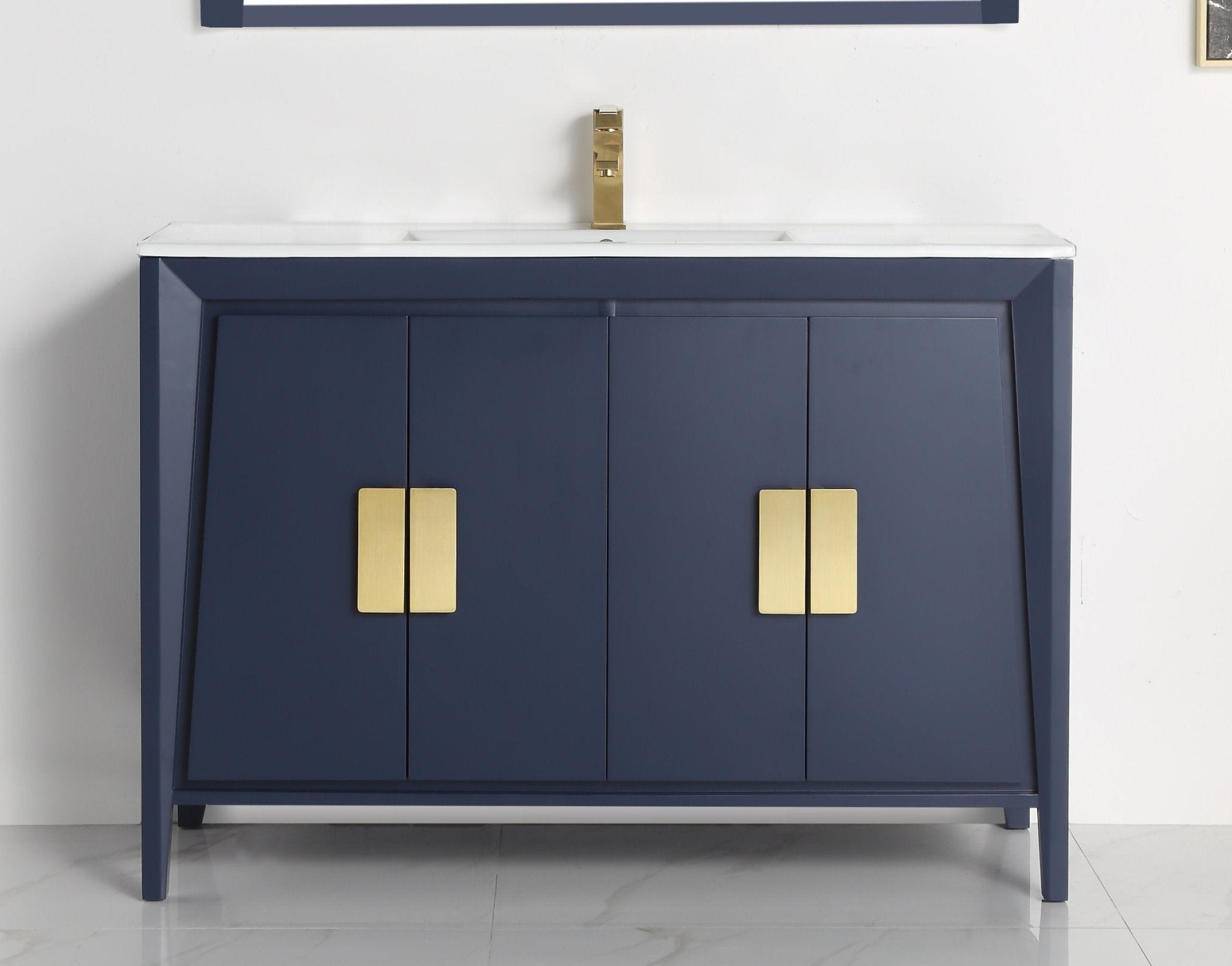 Chans Furniture CL-22NB47-ZI 48" Larvotto Navy Blue Color Modern Bathroom Sink Vanity