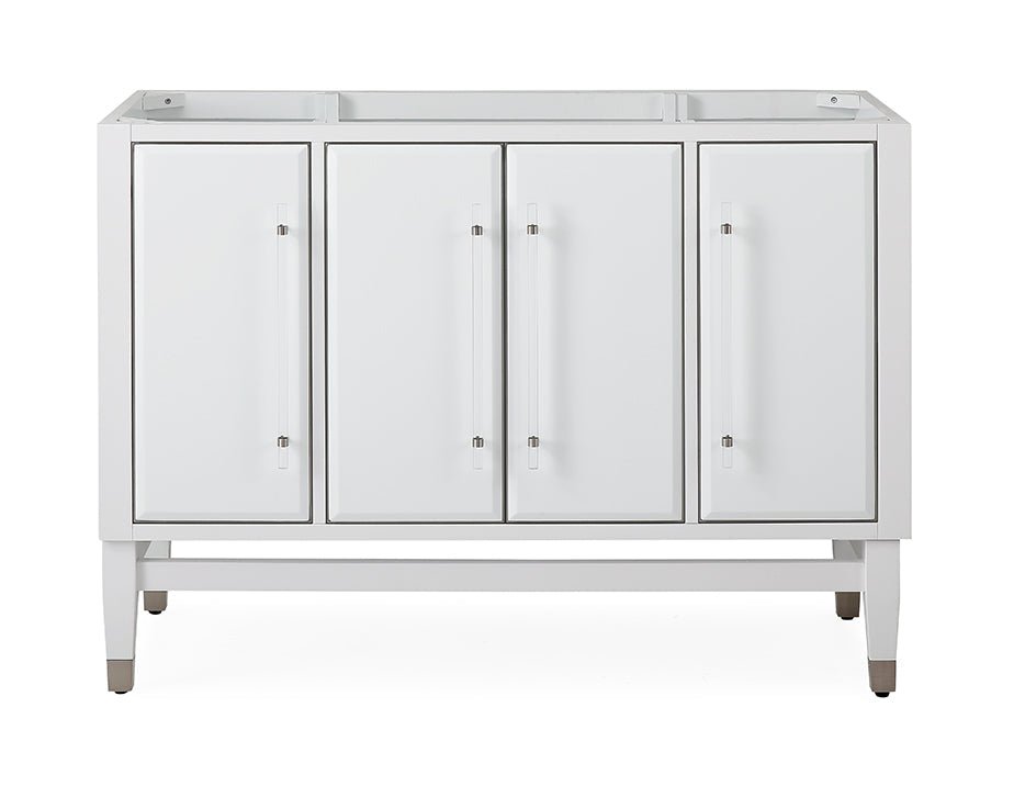 Chans Furniture Q164WT-48GT 48" Tennant Brand Bertone White Modern Bathroom Sink Vanity