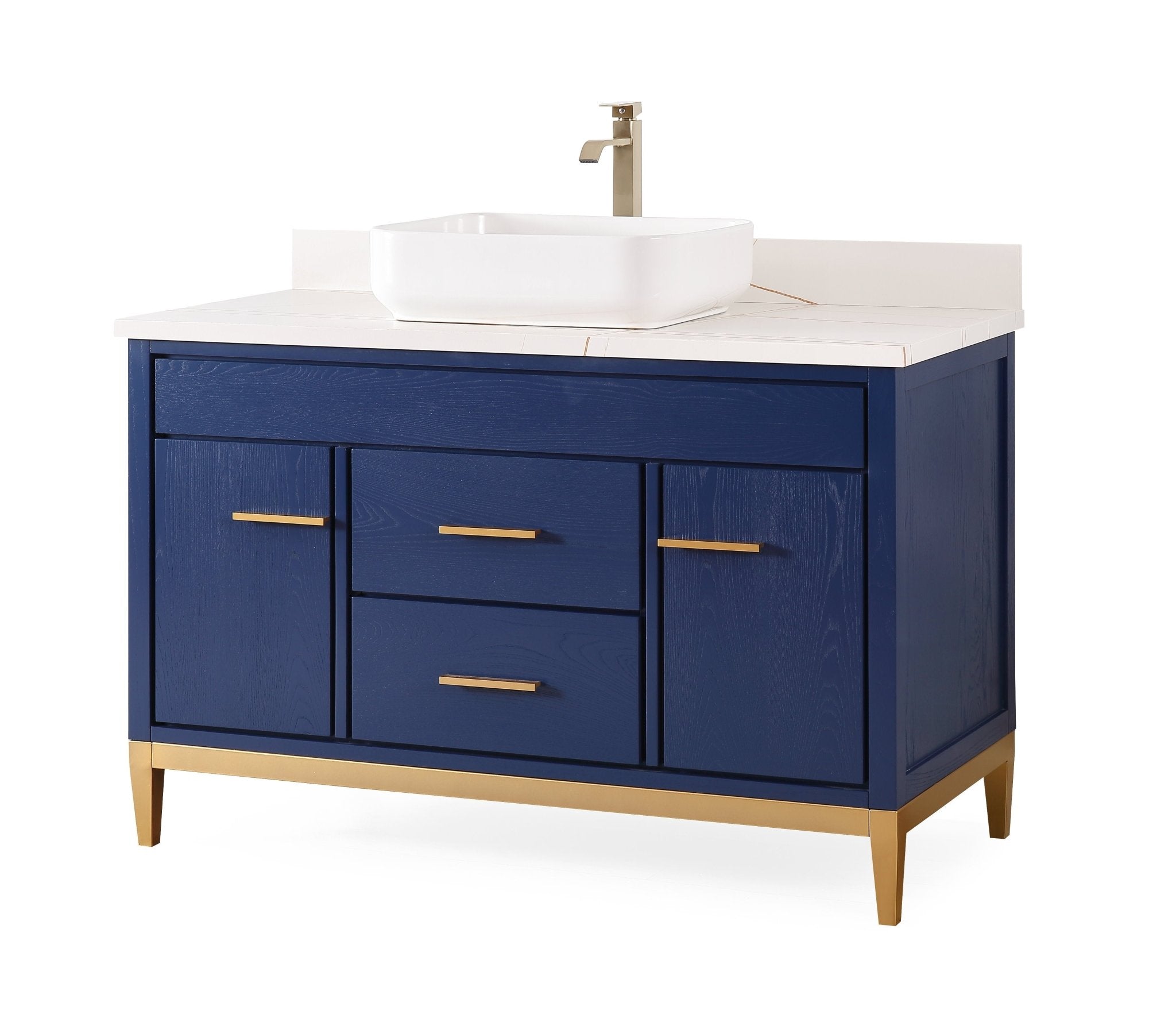 Chans Furniture TB-9948VB-48QT-LP 48"  Tennant Brand Modern Style Beatrice Vessel Sink Bathroom Vanity