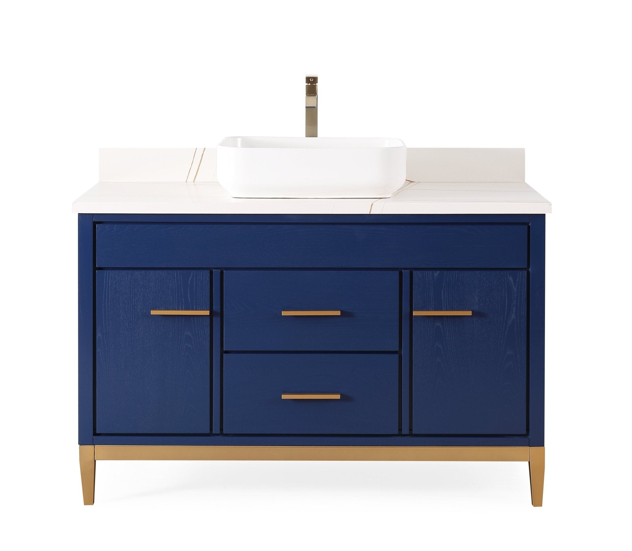 Chans Furniture TB-9948VB-48QT-LP 48"  Tennant Brand Modern Style Beatrice Vessel Sink Bathroom Vanity