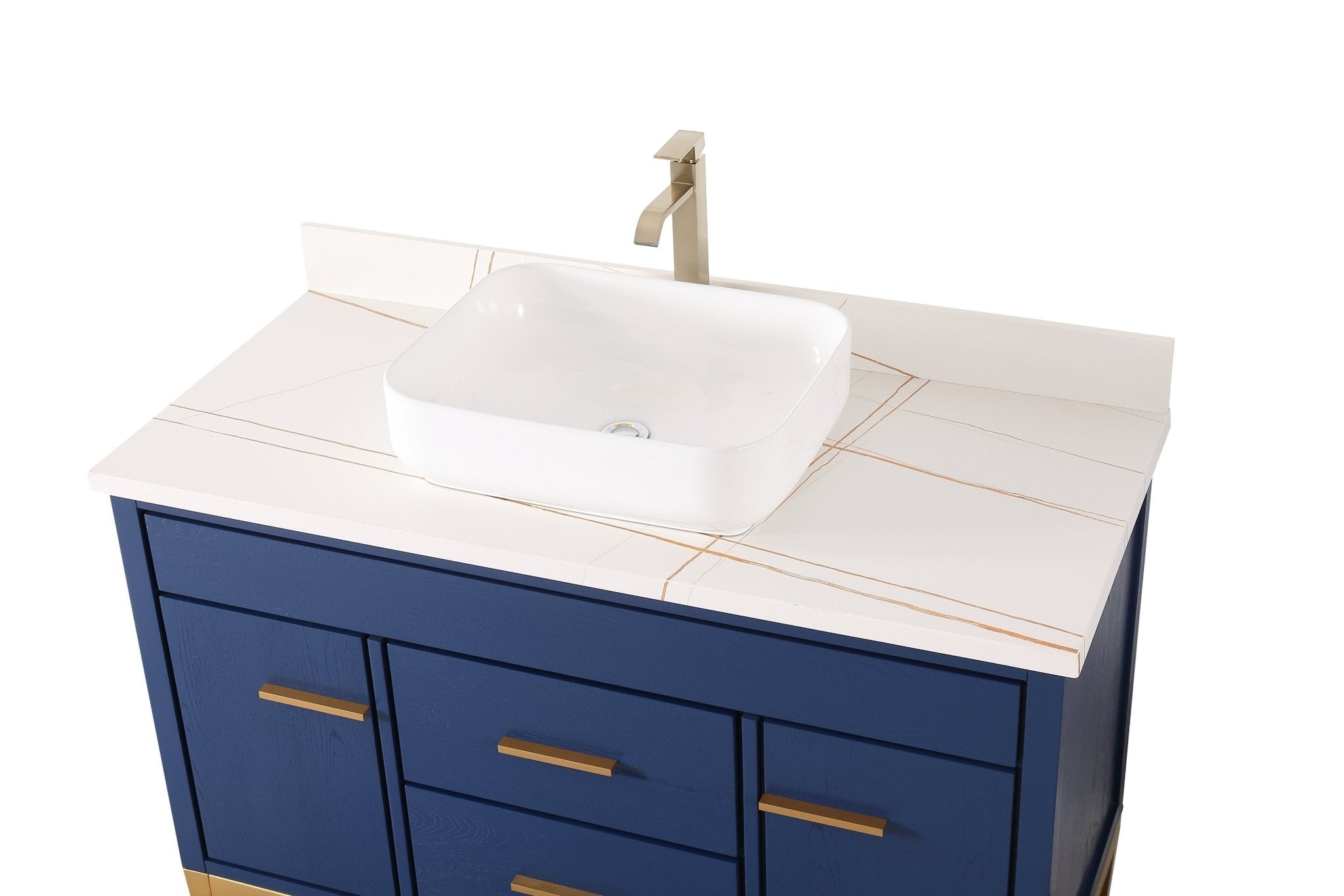 Chans Furniture TB-9948VB-48QT-LP 48"  Tennant Brand Modern Style Beatrice Vessel Sink Bathroom Vanity