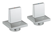 Grohe Brilliant Pair Of Handles Blue/Red 48320