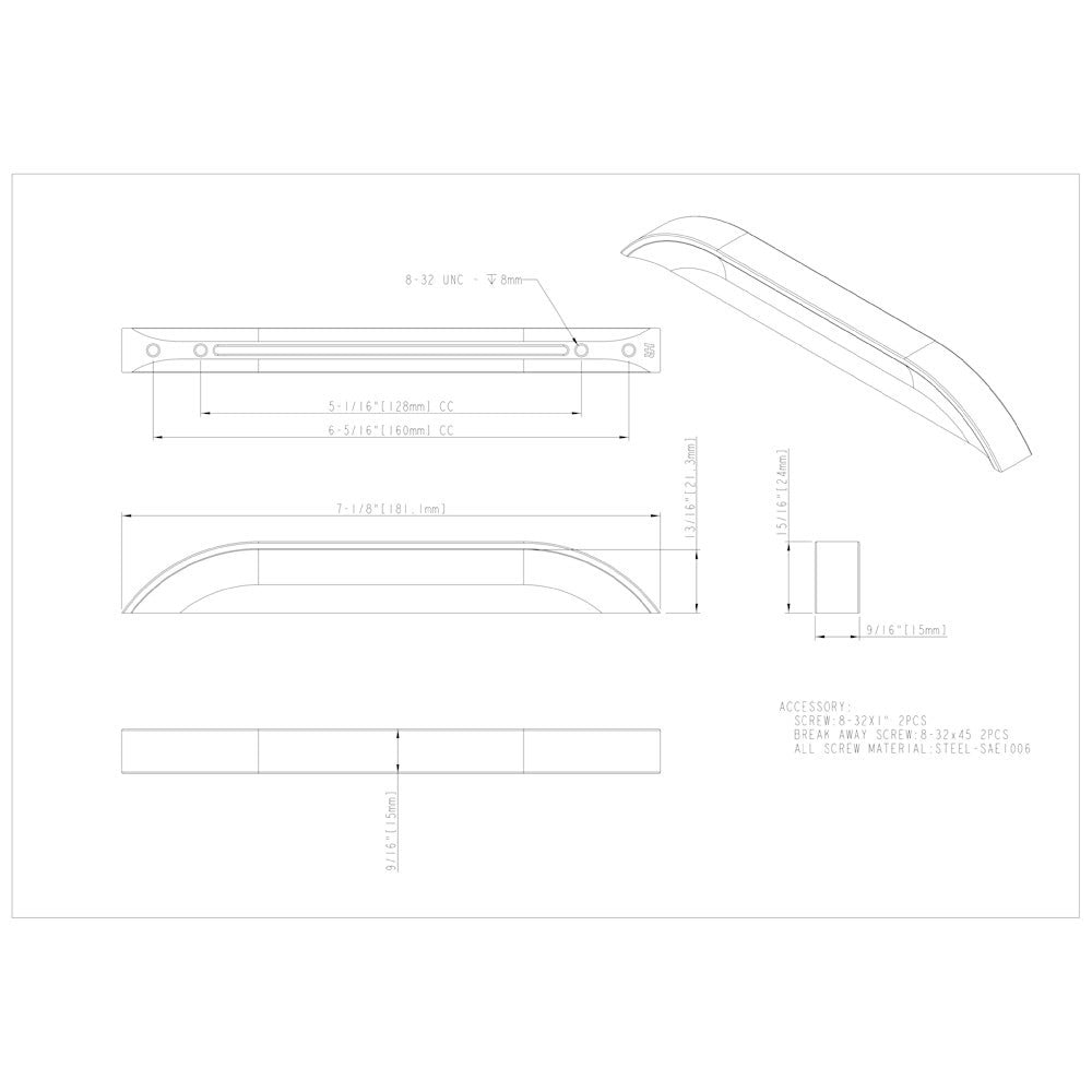Hardware Resources 32 mm Center-to-Center Satin Nickel Elara Cabinet Pinch Pull