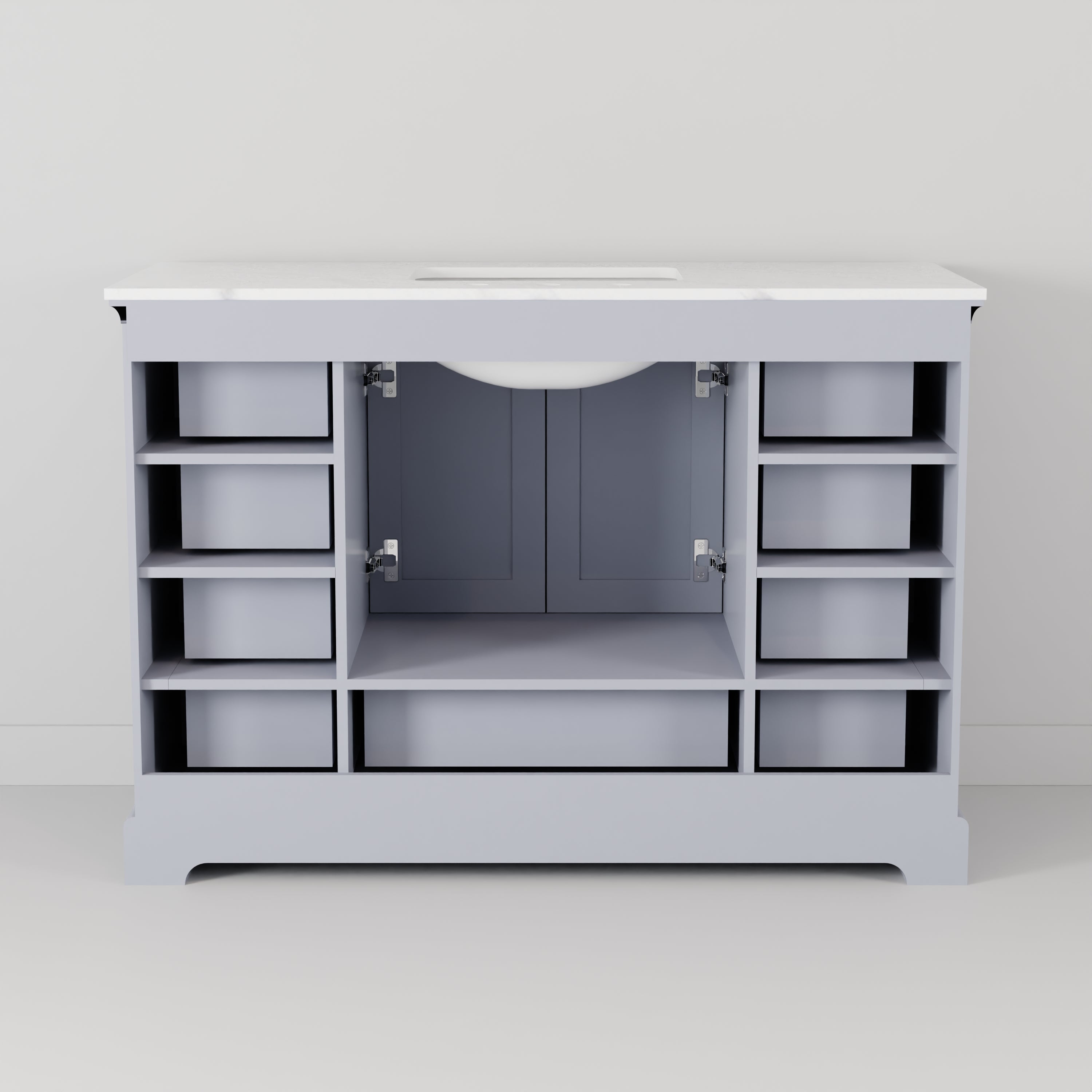 Dukes 48 in. W x 22 in. D Dark Grey Single Bath Vanity
