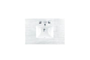 James Martin 36" Solid Surface Single Arctic Fall Top with Sink, 3cm