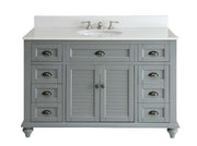 Chans Furniture GD-28329CK 49" Benton Collection Cottage style Glennville Bathroom Sink Vanity (Grey)