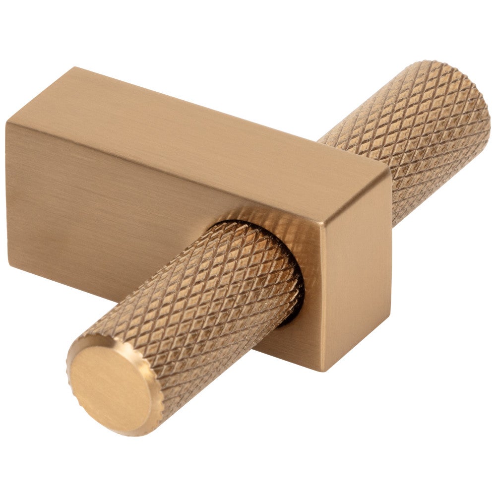Hardware Resources 2-3/8" Overall Length Satin Nickel Larkin Knurled "T" Knob