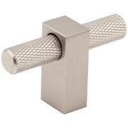 Hardware Resources 2-3/8" Overall Length Satin Nickel Larkin Knurled "T" Knob