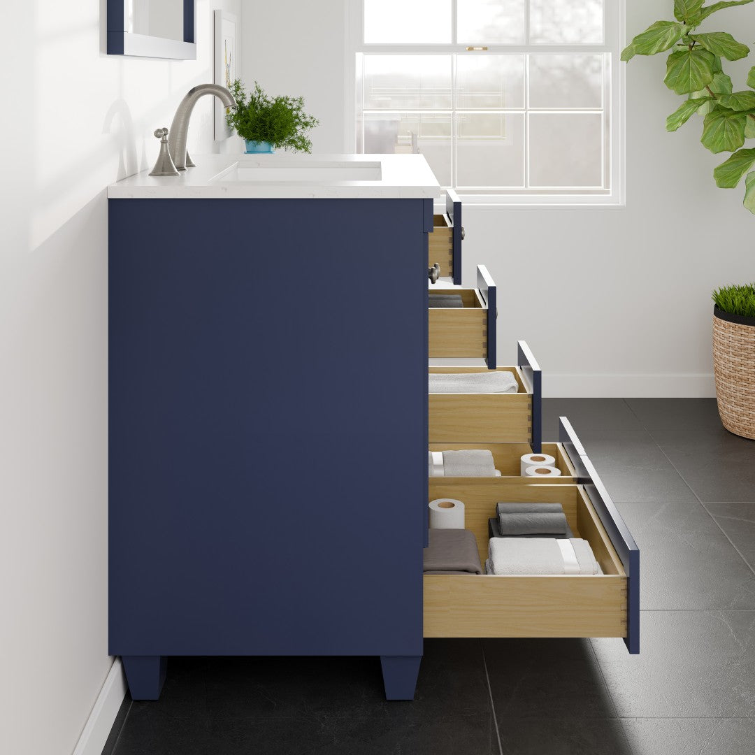 Eviva Acclaim Bath Vanity with Counter Top and Undermount Porcelain Sink (24"-30")