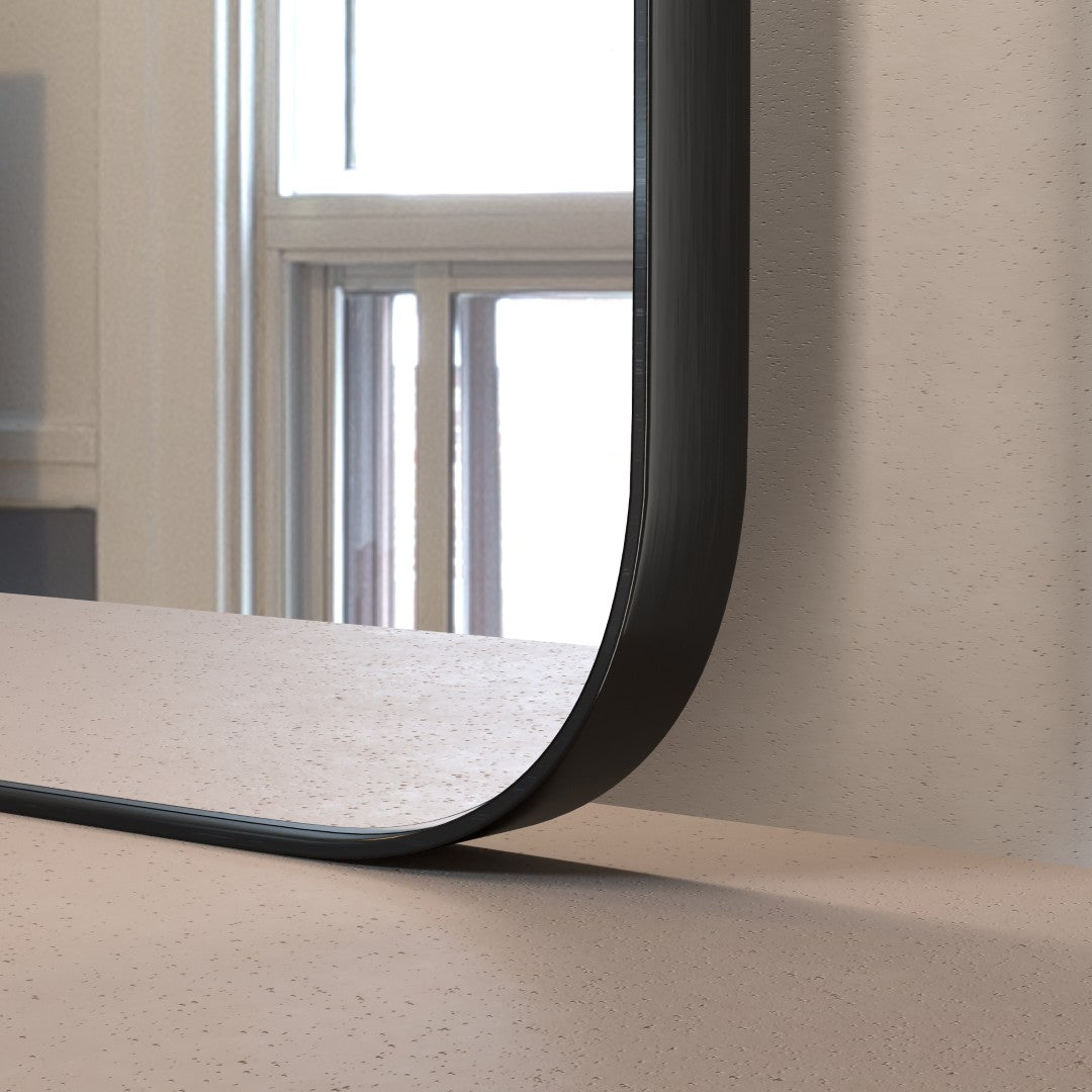 Eviva Harmony Black Metal Framed Mirror