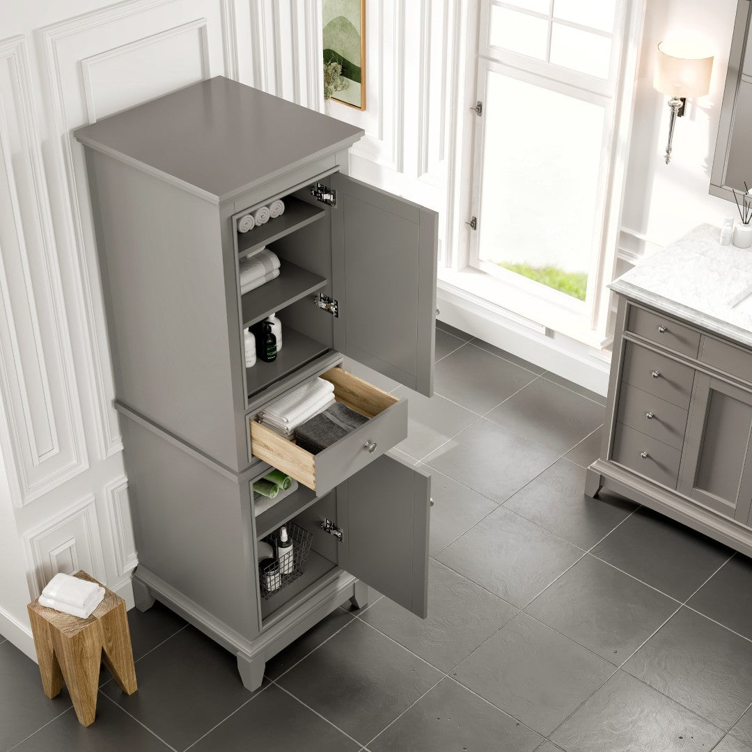 Eviva Elite Stamford 21 in. W x 18 in. D Freestanding Linen Cabinet