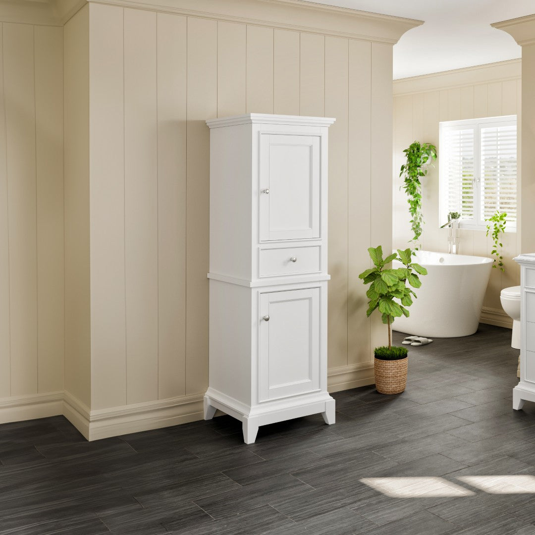 Eviva Elite Stamford 21 in. W x 18 in. D Freestanding Linen Cabinet