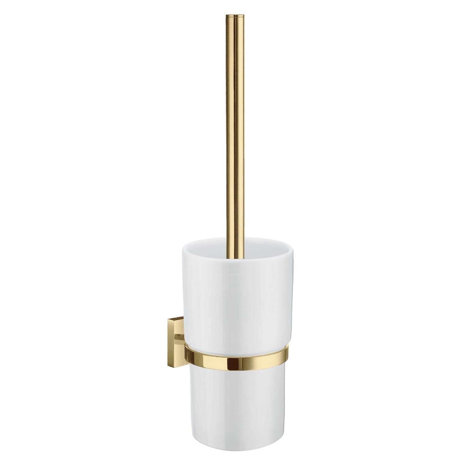 HOUSE - Toilet Brush incl Container in Frosted Glass wall mounted