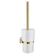 HOUSE - Toilet Brush incl Container in Frosted Glass wall mounted