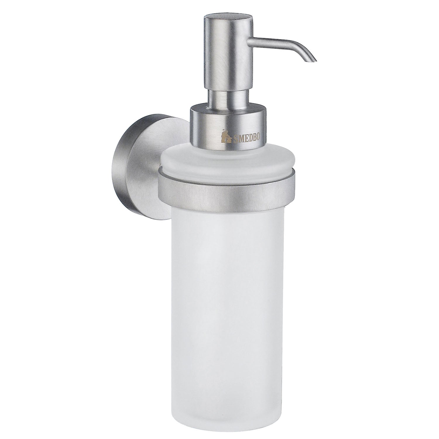 HOME - Holder with Glass Soap Dispenser in Frosted Glass