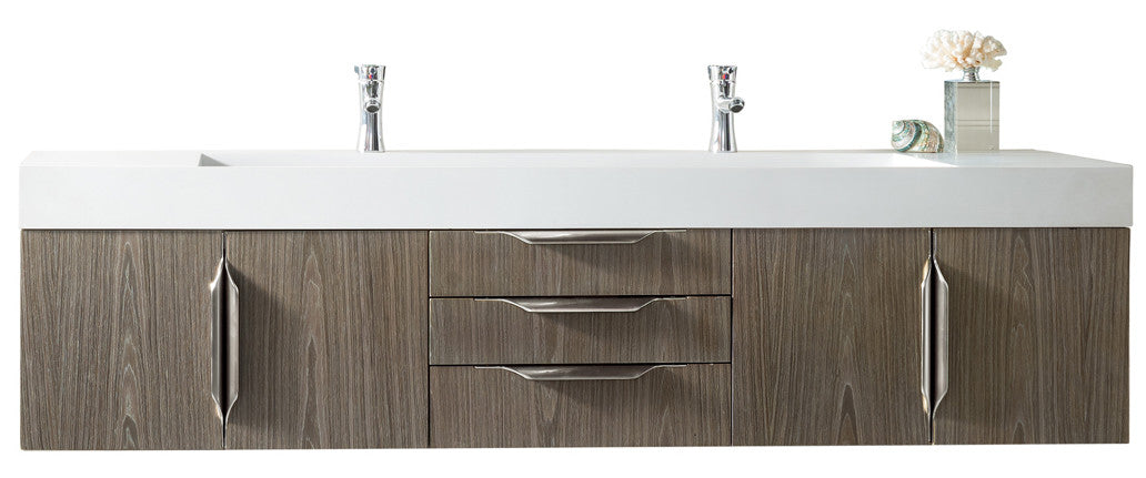 Columbia 72" Double Wall Mount Vanity Cabinet