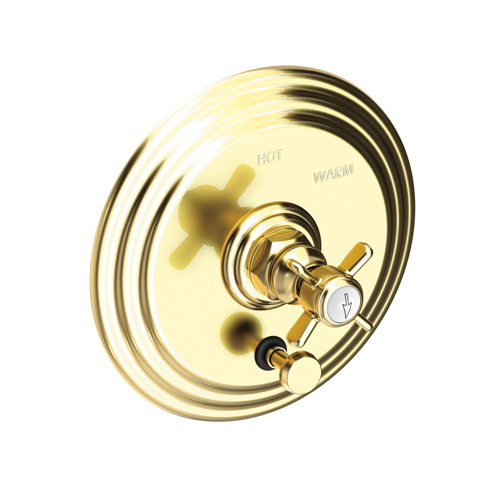 Newport Brass Fairfield Balanced Pressure Tub & Shower Diverter Plate with Handle
