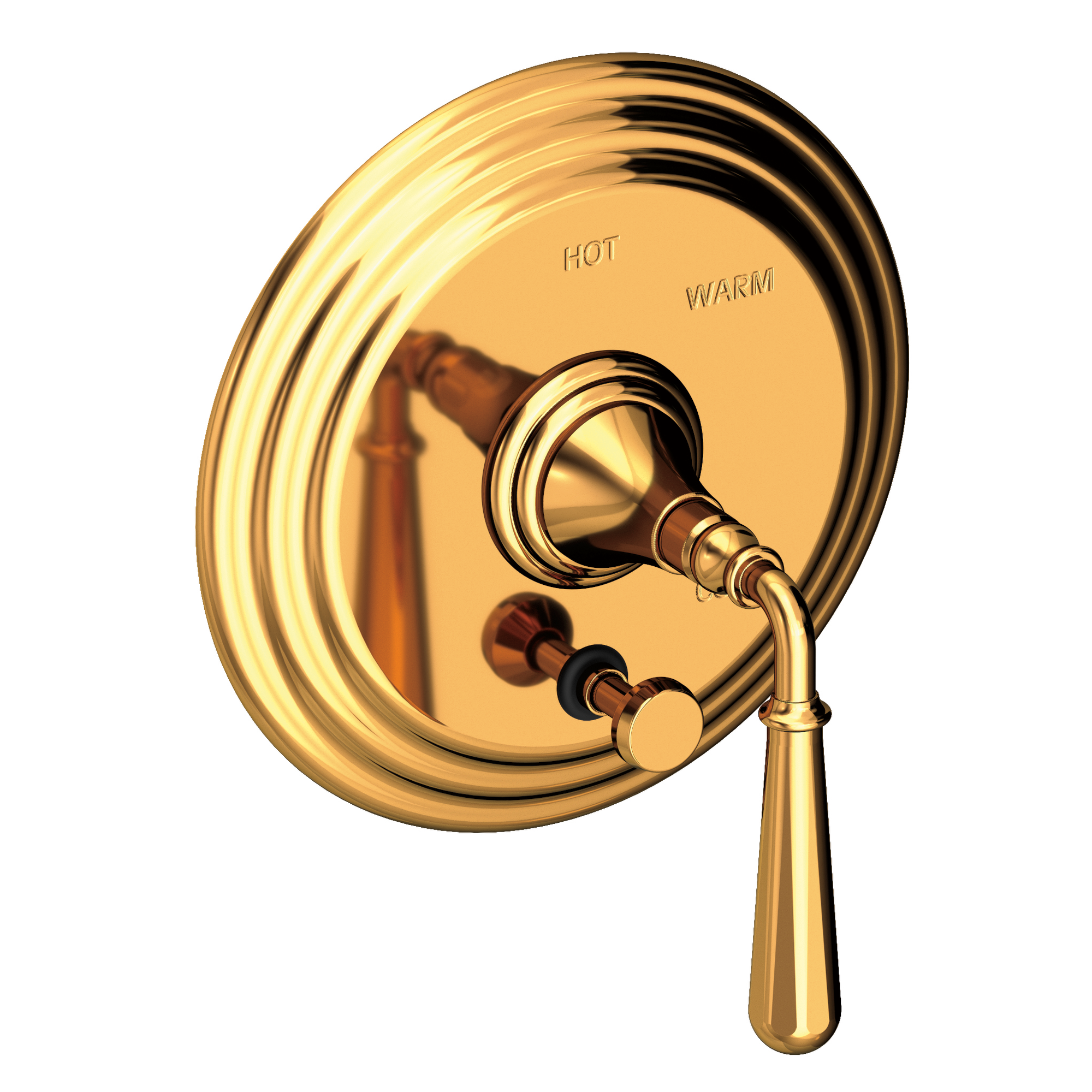 Newport Brass Bevelle Balanced Pressure Tub & Shower Diverter Plate with Handle