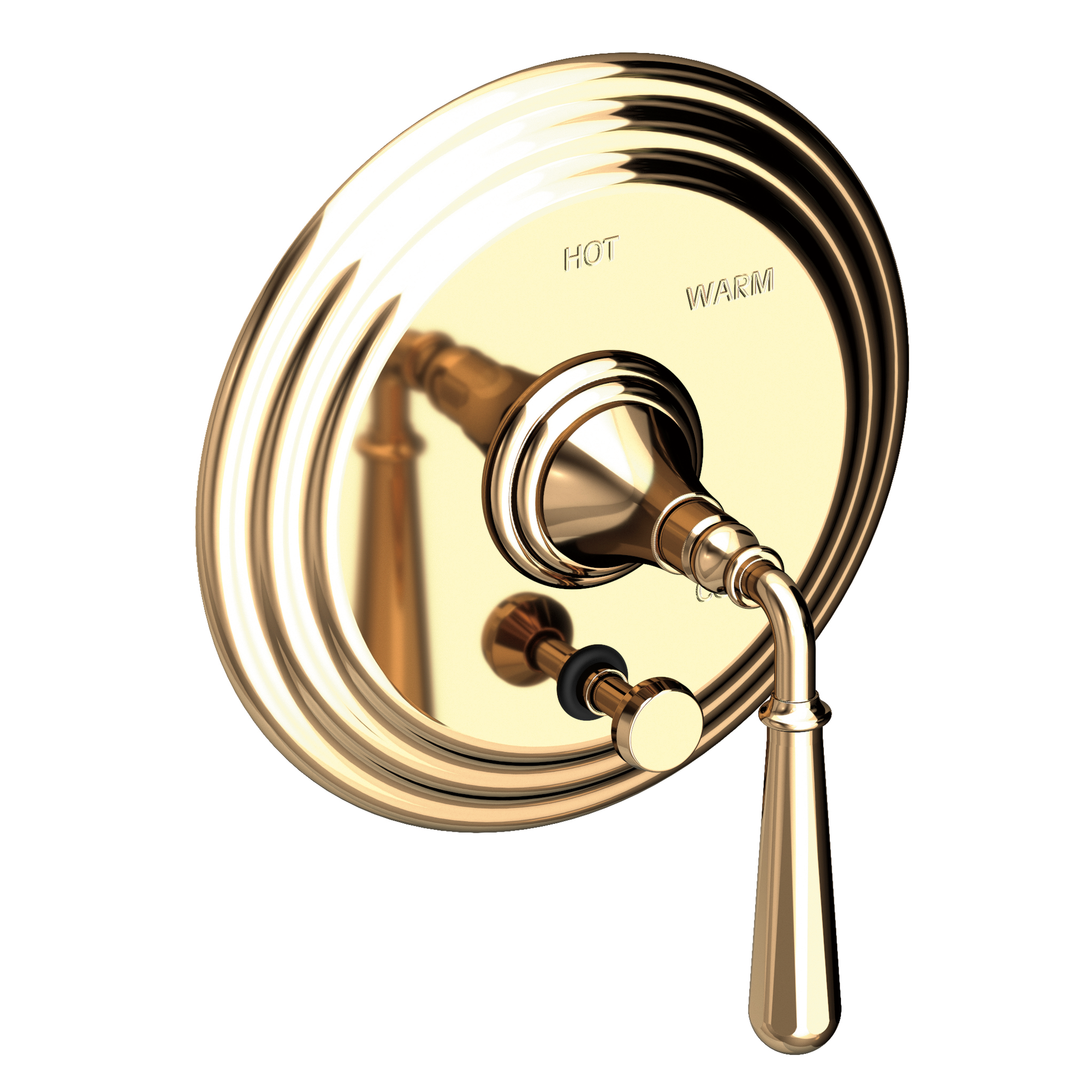 Newport Brass Bevelle Balanced Pressure Tub & Shower Diverter Plate with Handle