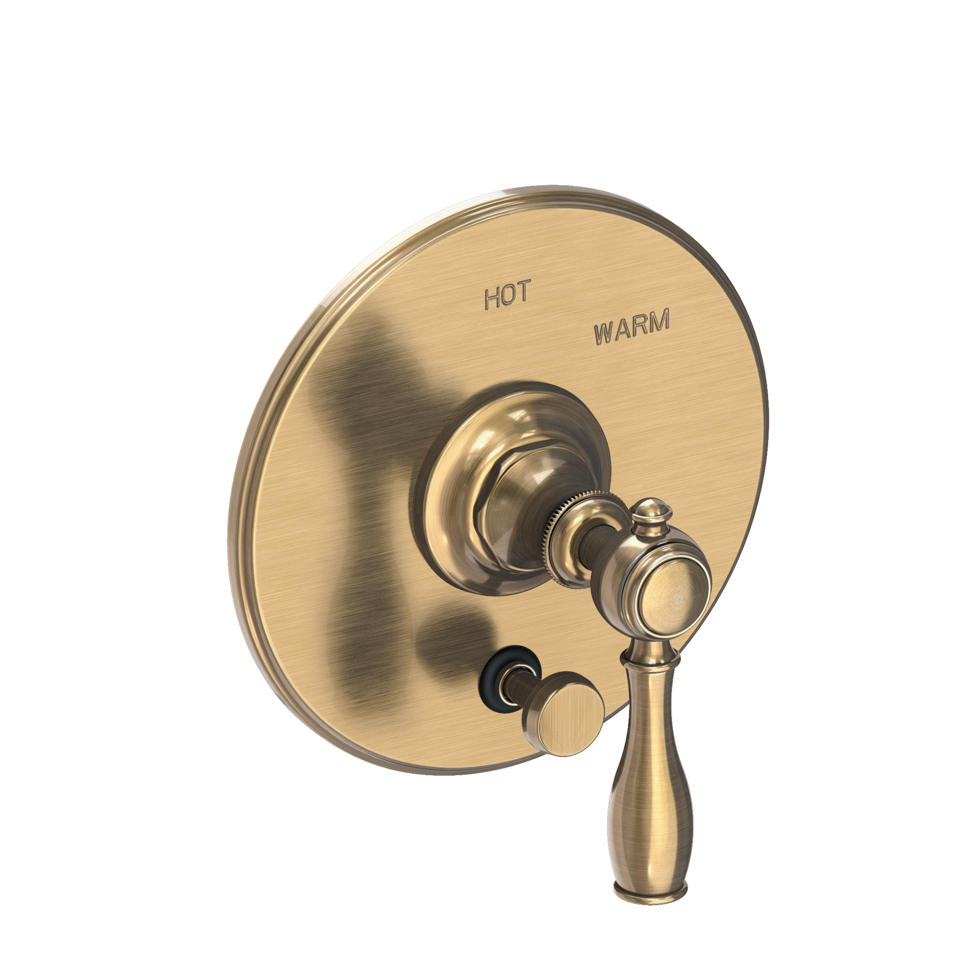 Newport Brass Victoria Balanced Pressure Tub & Shower Diverter Plate with Handle