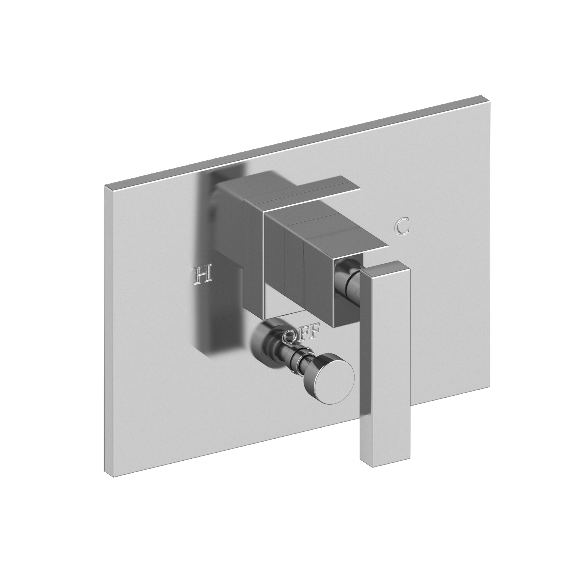 Newport Brass Secant® Balanced Pressure Tub & Shower Diverter Plate with Handle