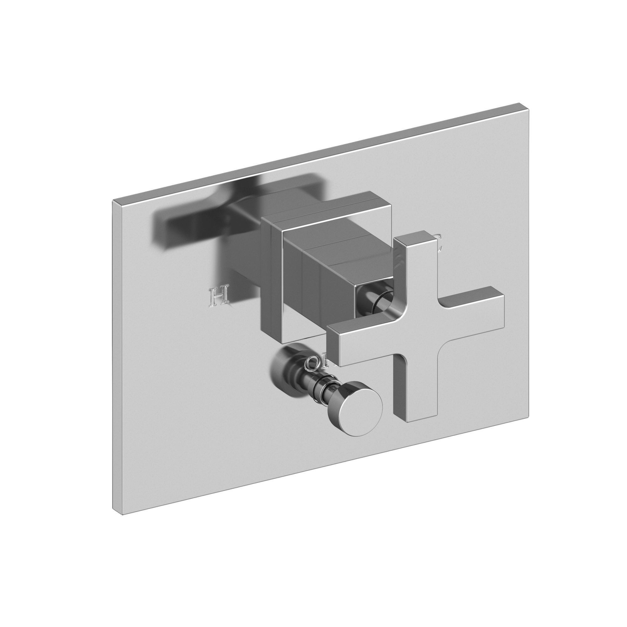 Newport Brass Secant® Balanced Pressure Tub & Shower Diverter Plate with Handle