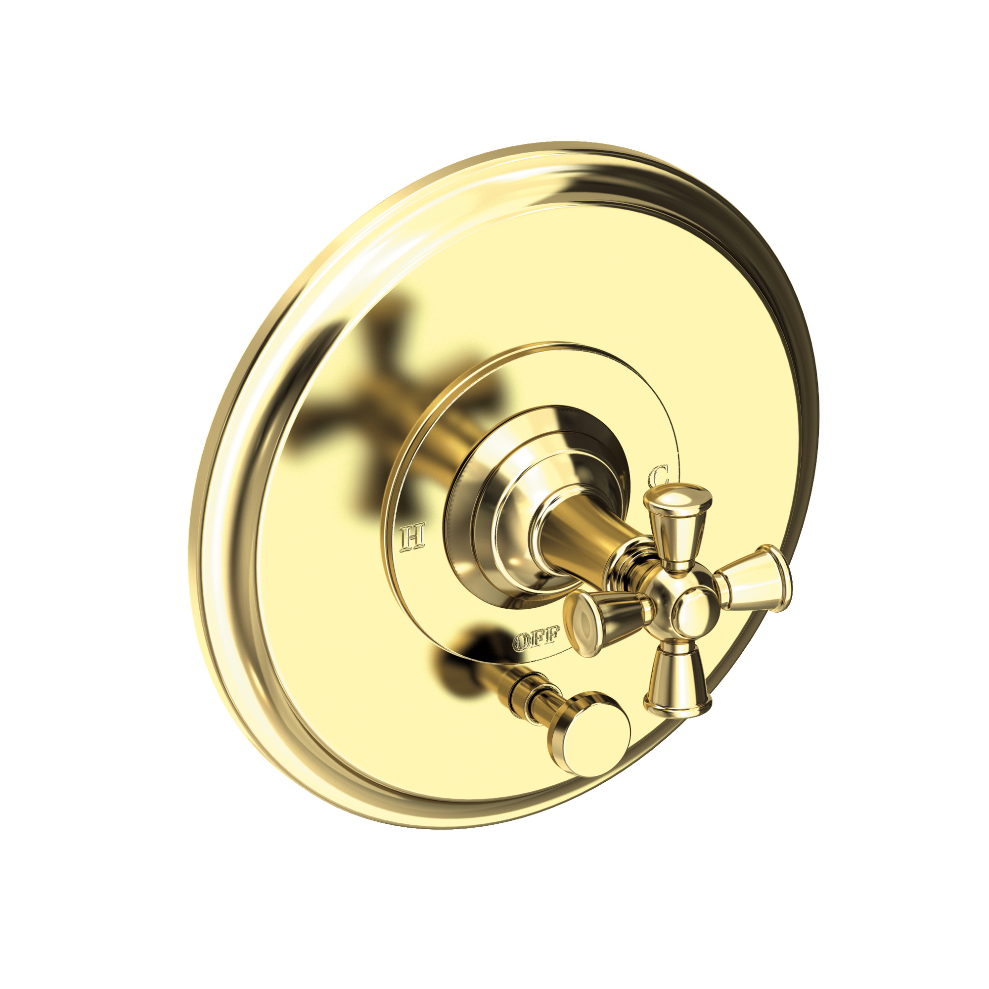 Newport Brass Aylesbury Balanced Pressure Tub & Shower Diverter Plate with Handle