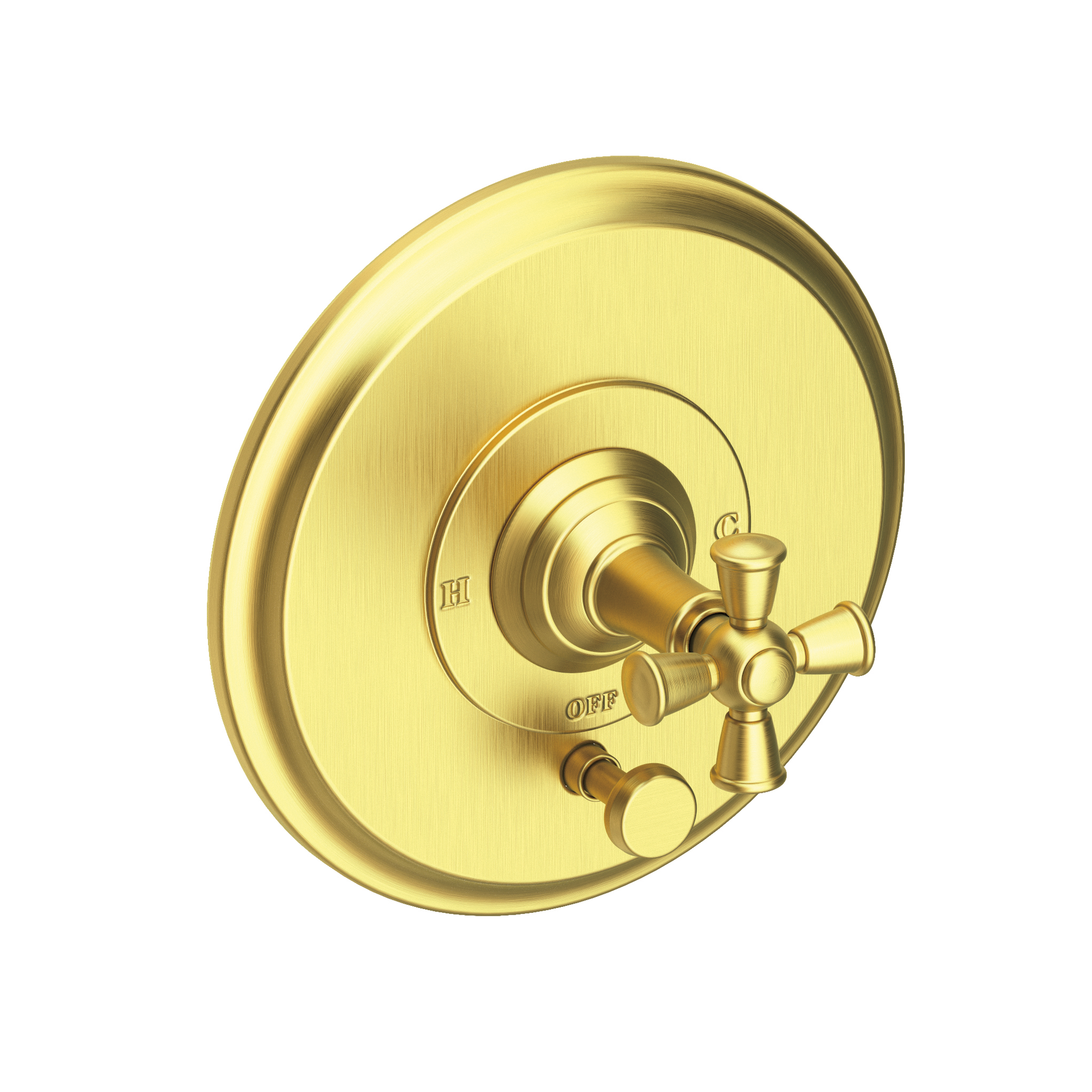 Newport Brass Aylesbury Balanced Pressure Tub & Shower Diverter Plate with Handle
