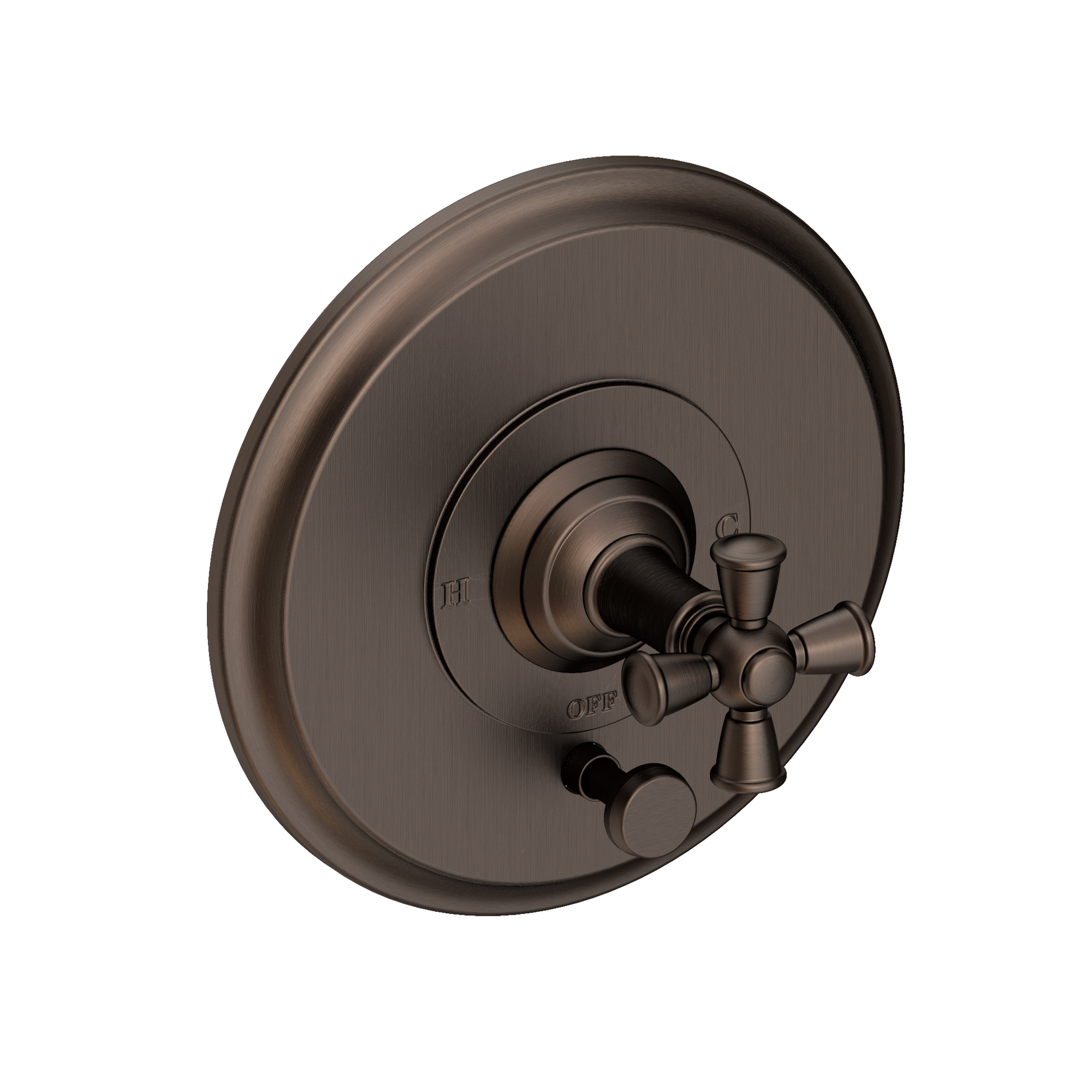 Newport Brass Aylesbury Balanced Pressure Tub & Shower Diverter Plate with Handle