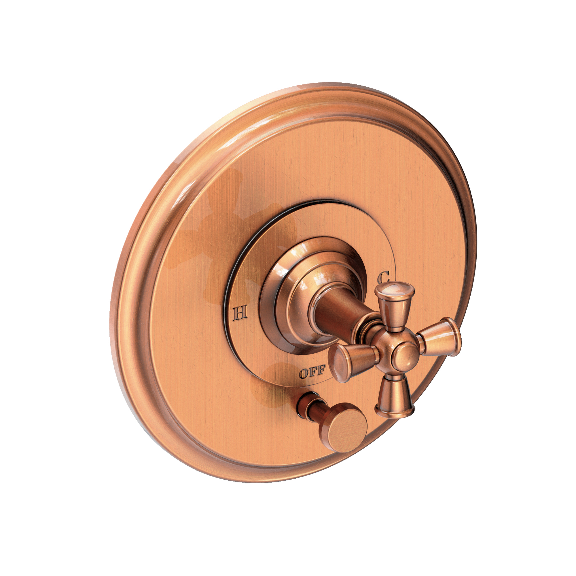 Newport Brass Aylesbury Balanced Pressure Tub & Shower Diverter Plate with Handle