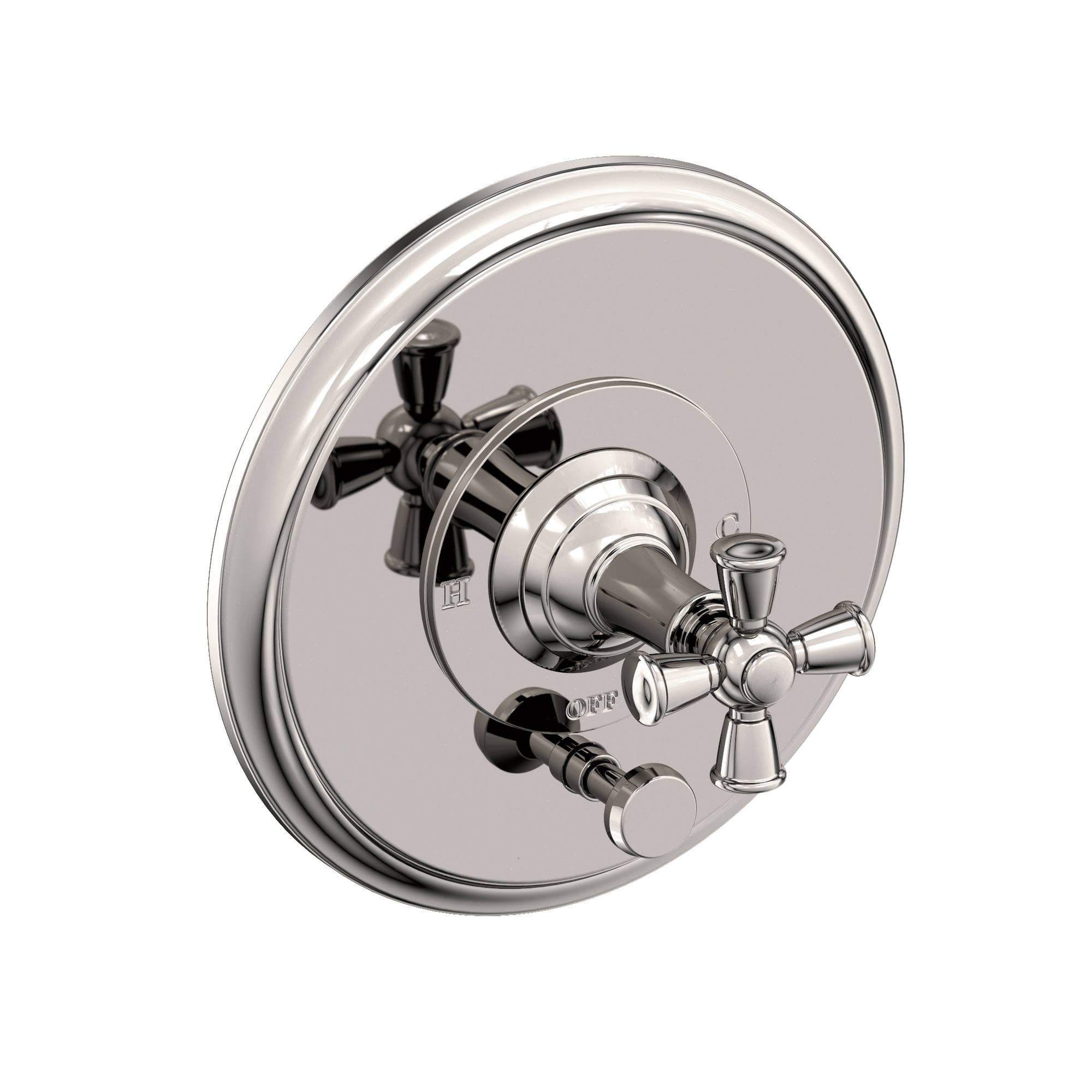 Newport Brass Aylesbury Balanced Pressure Tub & Shower Diverter Plate with Handle