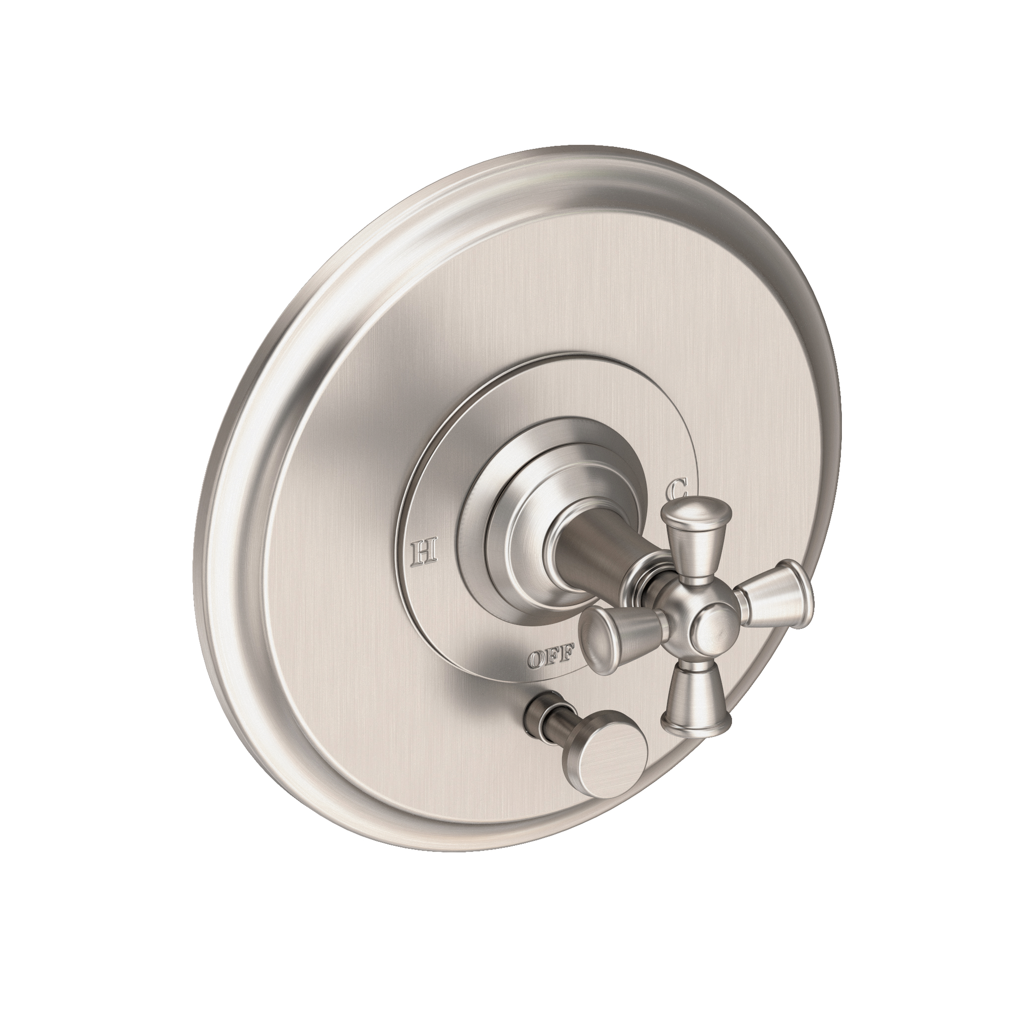 Newport Brass Aylesbury Balanced Pressure Tub & Shower Diverter Plate with Handle