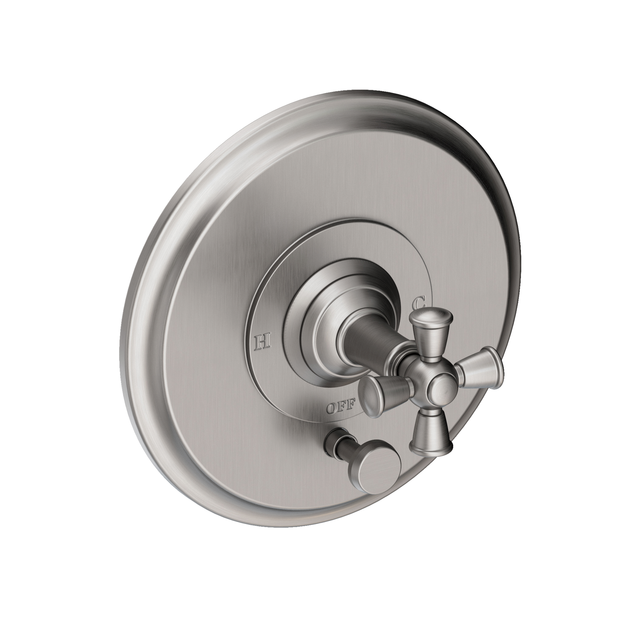 Newport Brass Aylesbury Balanced Pressure Tub & Shower Diverter Plate with Handle