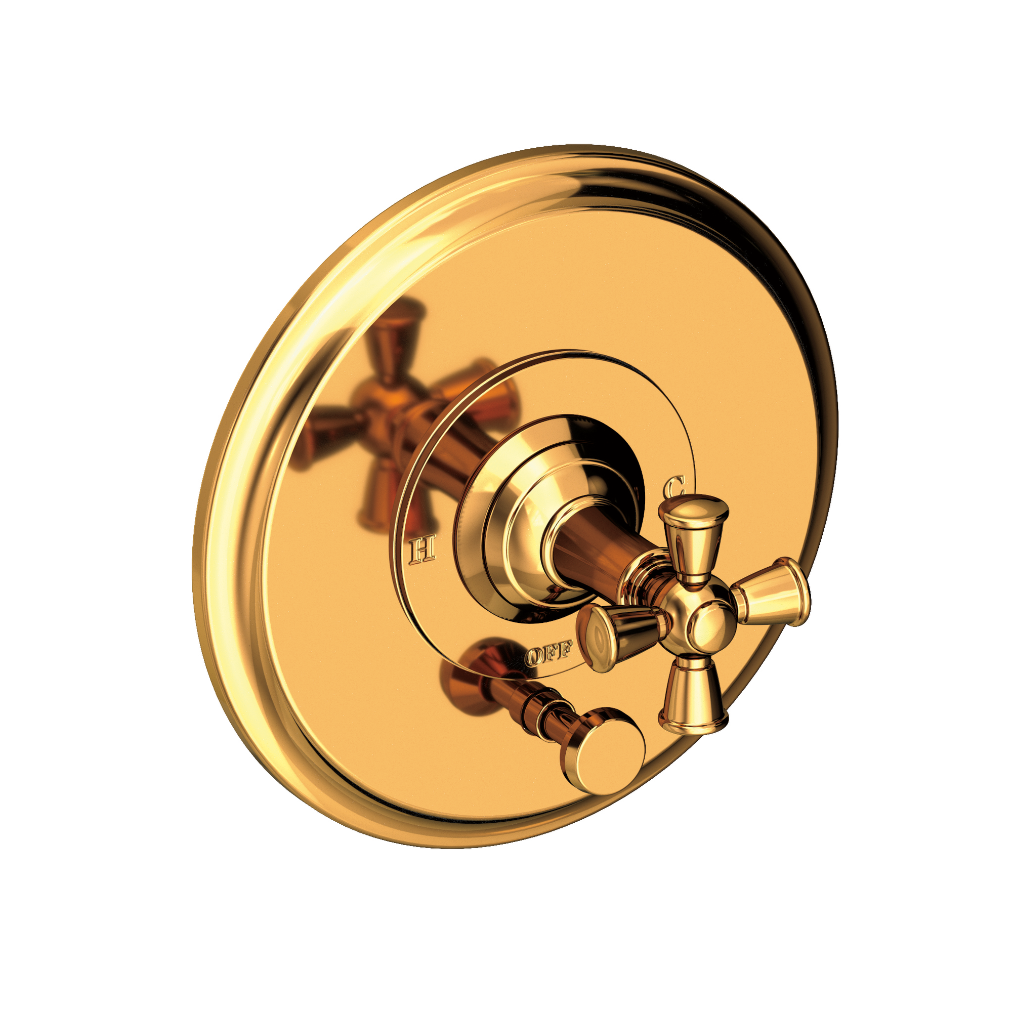Newport Brass Aylesbury Balanced Pressure Tub & Shower Diverter Plate with Handle