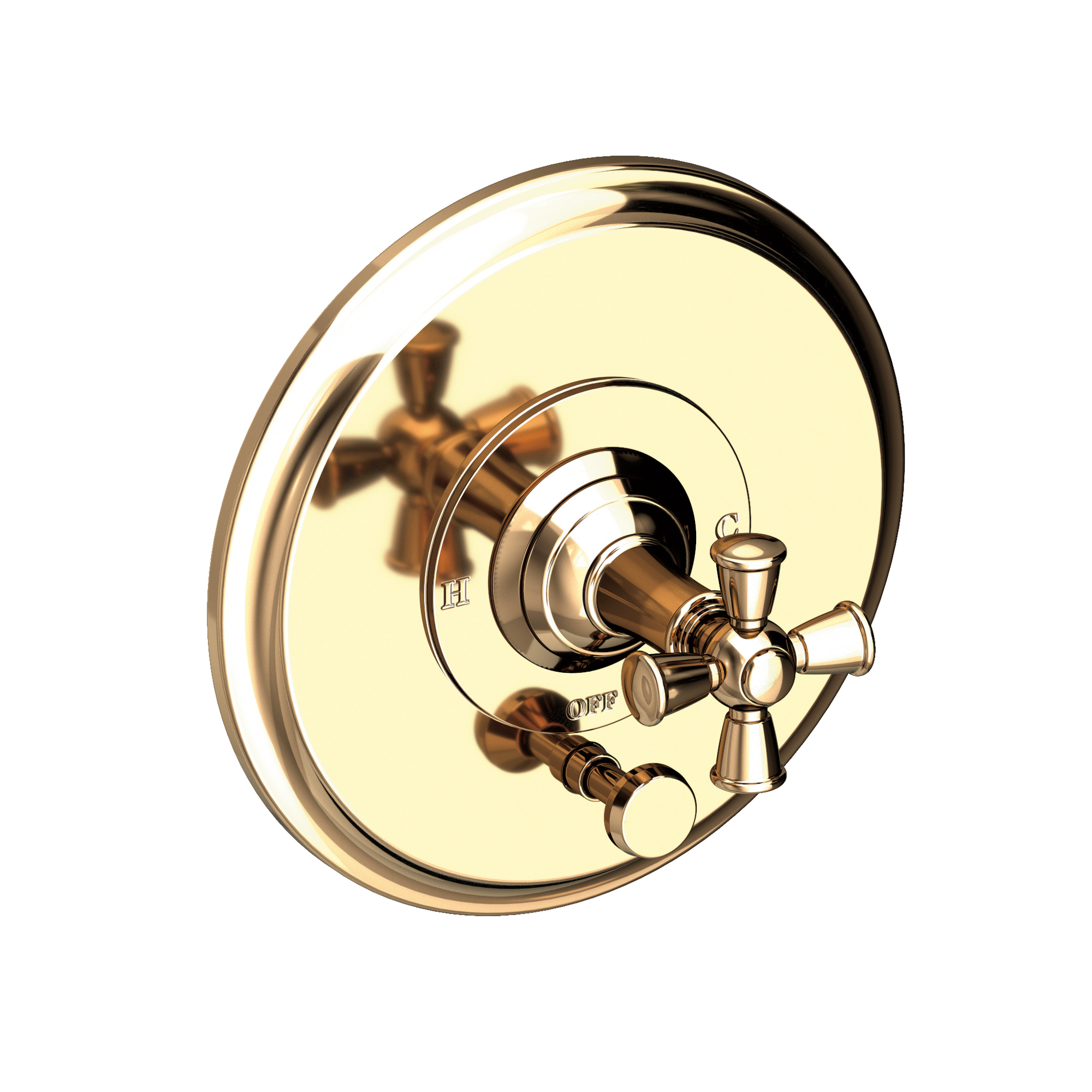 Newport Brass Aylesbury Balanced Pressure Tub & Shower Diverter Plate with Handle